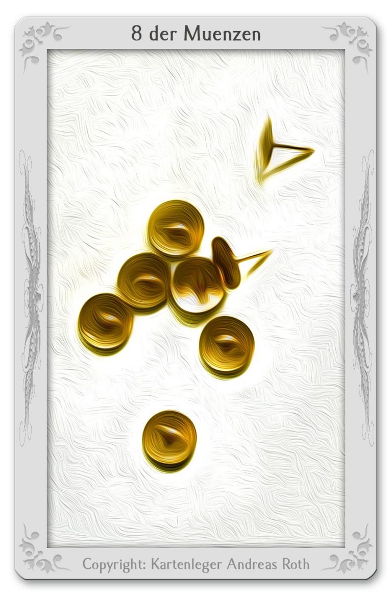 Tarotkarte Acht der Stäbe Bedeutung, Kombinationen, Deutung • Andreas Roth